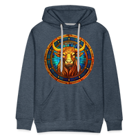 Thumbnail for Men’s Mosaic Taurus Premium Hoodie - heather denim