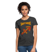 Thumbnail for Women's Power Words Sagittarius T-Shirt - heather black