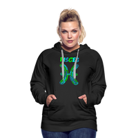 Thumbnail for Women's Power Words Pisces Premium Hoodie - black