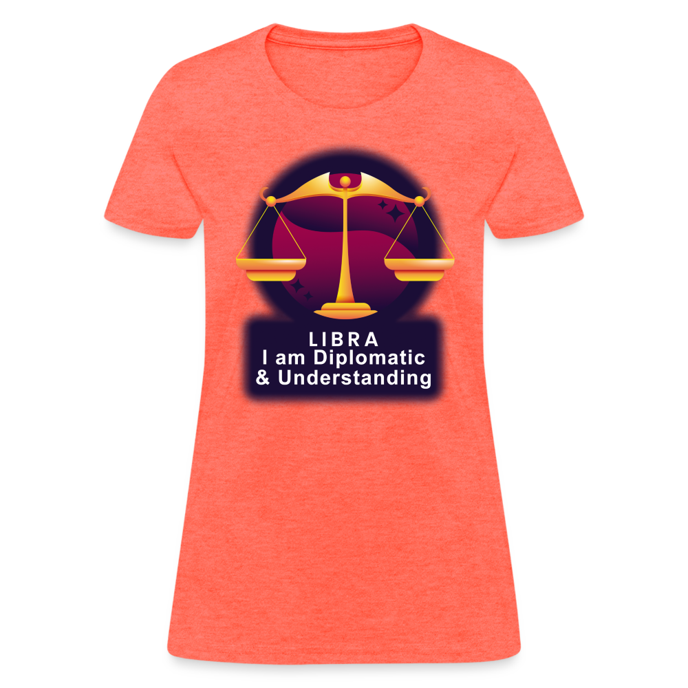 Women's Glow Libra T-Shirt - heather coral