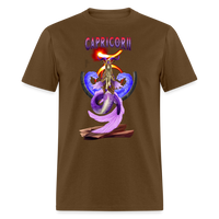 Thumbnail for Men's Astral Capricorn Classic T-Shirt - brown