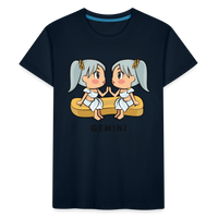 Thumbnail for Kid’s Sweet Astro Gemini Premium Organic T-Shirt - deep navy