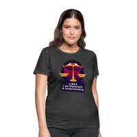 Thumbnail for Women's Glow Libra T-Shirt - heather black