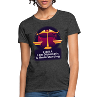 Thumbnail for Women's Glow Libra T-Shirt - heather black