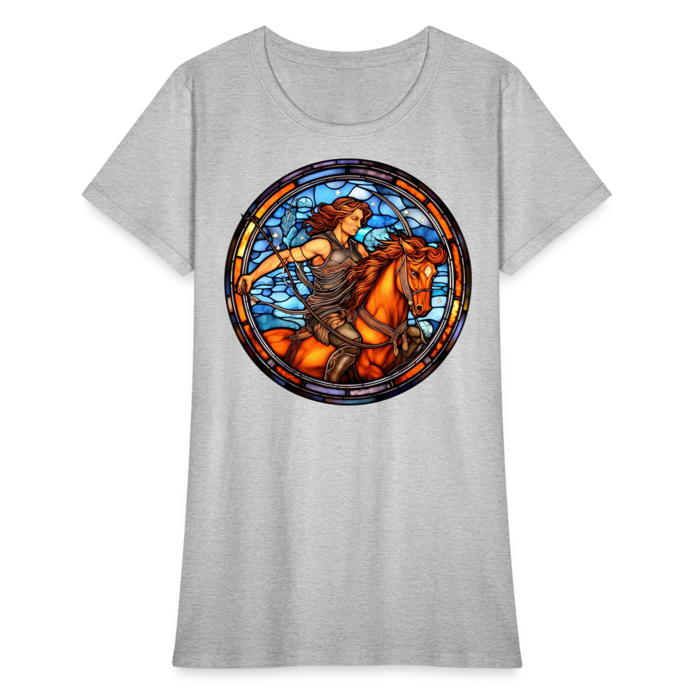 Women's Mosaic Sagittarius T-Shirt - heather gray