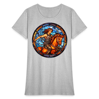 Thumbnail for Women's Mosaic Sagittarius T-Shirt - heather gray