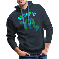 Thumbnail for Men's Power Words Scorpio Premium Hoodie - navy