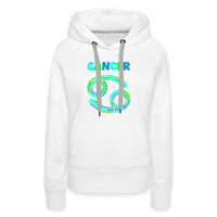 Thumbnail for Women's Power Words Cancer Premium Hoodie - white