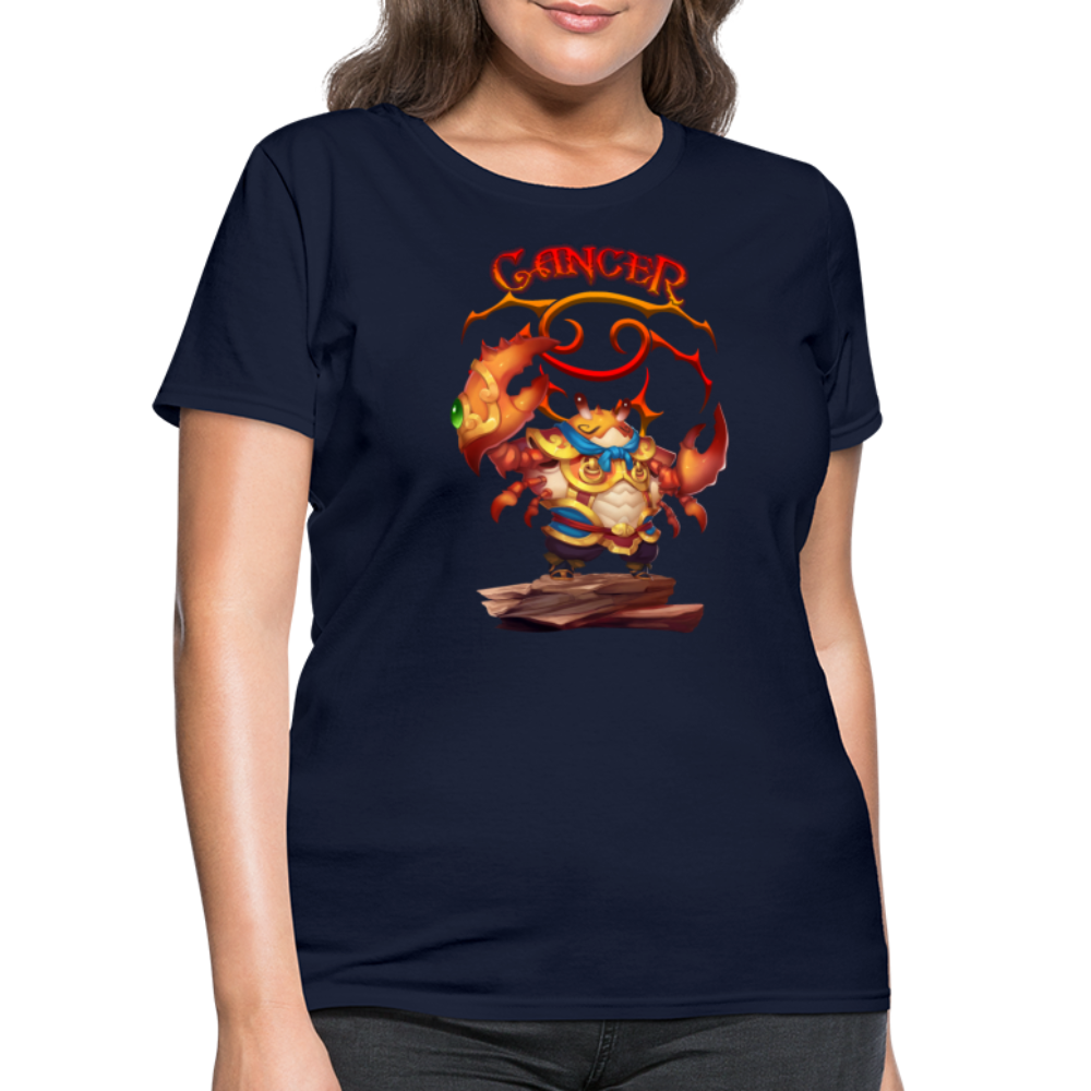 Women's Astral Cancer T-Shirt - navy