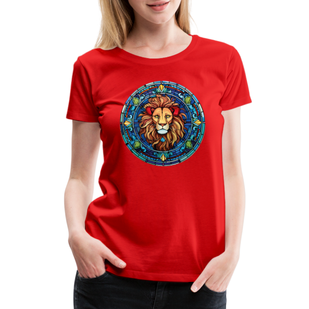 Women's Mosaic Leo Premium T-Shirt - red