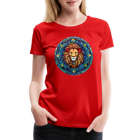 Thumbnail for Women's Mosaic Leo Premium T-Shirt - red