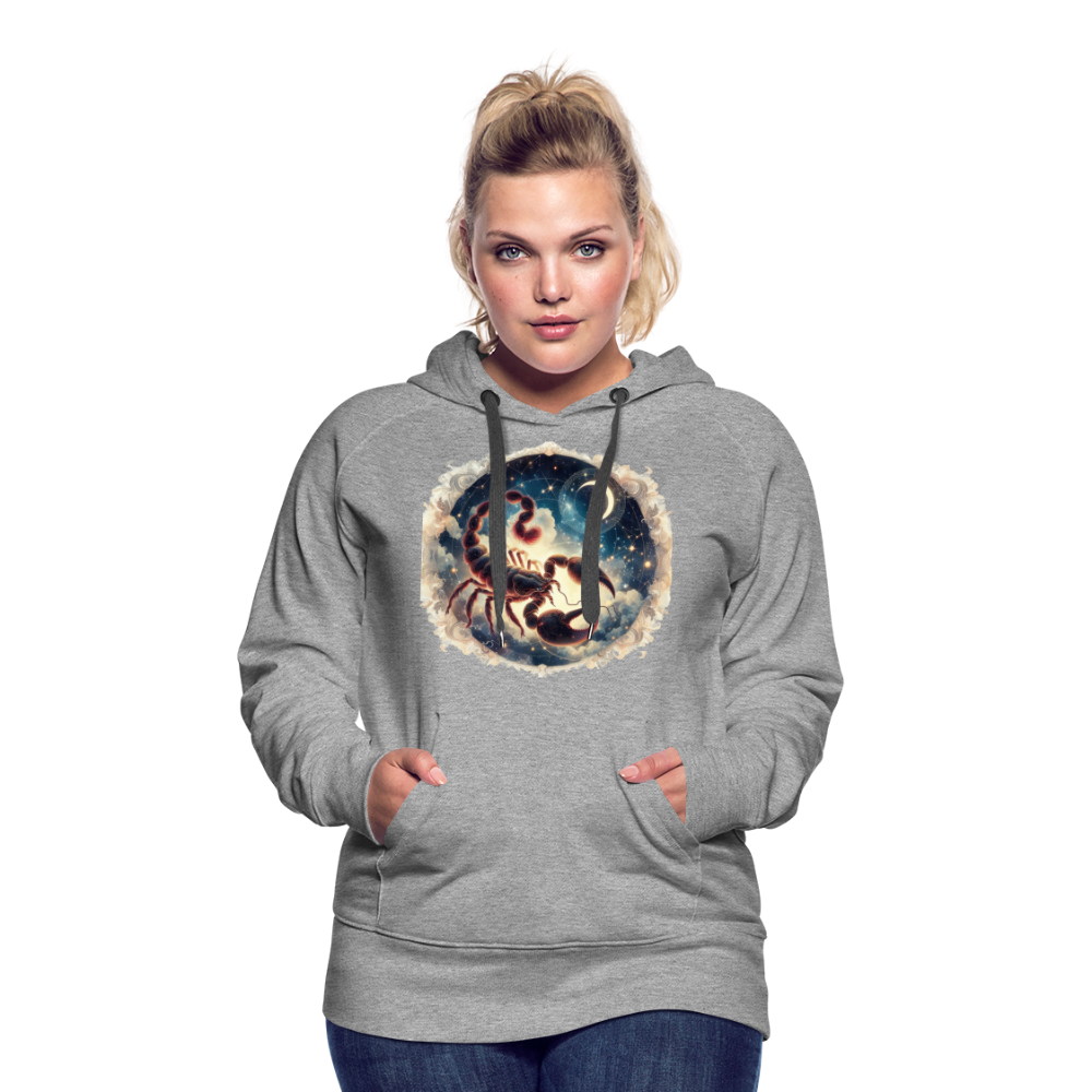 Women’s Mythical Scorpio Premium Hoodie - heather grey