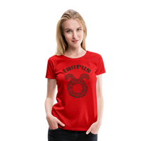 Thumbnail for Women's Power Words Taurus Premium T-Shirt - red