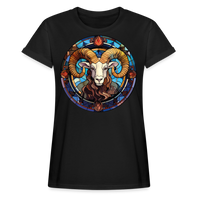 Thumbnail for Women's Mosaic Aries Relaxed Fit T-Shirt - black