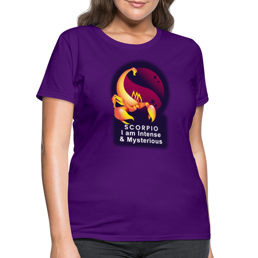 Women's Glow Scorpio T-Shirt - purple