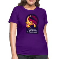 Thumbnail for Women's Glow Scorpio T-Shirt - purple