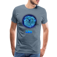 Thumbnail for Men's Leo Premium T-Shirt - steel blue