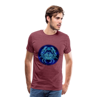 Thumbnail for Men's Stellar Cancer Premium T-Shirt - heather burgundy