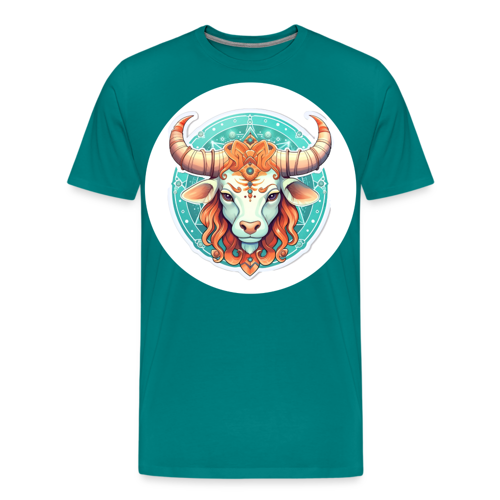 Men's Symbol Taurus Premium T-Shirt - teal