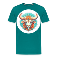 Thumbnail for Men's Symbol Taurus Premium T-Shirt - teal