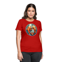 Thumbnail for Women's Symbol Pisces T-Shirt - red