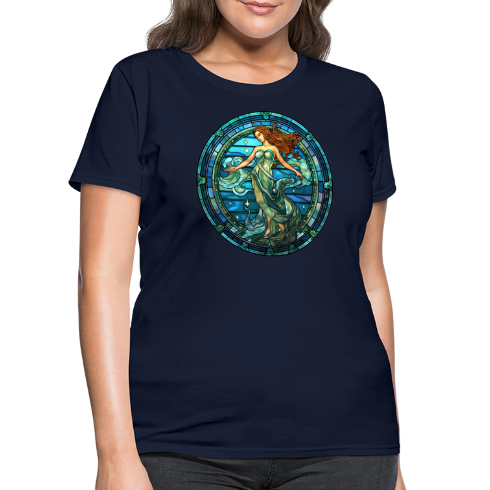 Women's Mosaic Aquarius T-Shirt - navy