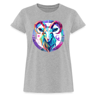 Thumbnail for Women's Mythical Aries Relaxed Fit T-Shirt - heather gray