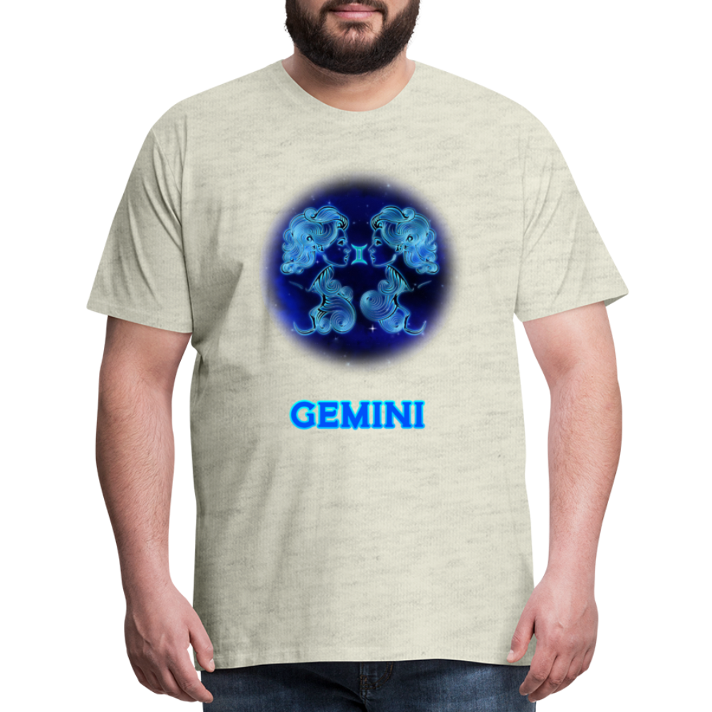 Men's Gemini Premium T-Shirt - heather oatmeal