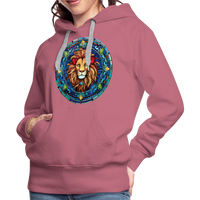 Thumbnail for Women’s Mosaic Leo Premium Hoodie - mauve