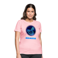 Thumbnail for Women's Stellar Aquarius T-Shirt - pink