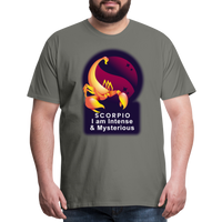 Thumbnail for Men's Glow Scorpio Premium T-Shirt - asphalt gray