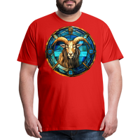 Thumbnail for Men's Mosaic Capricorn Premium T-Shirt - red