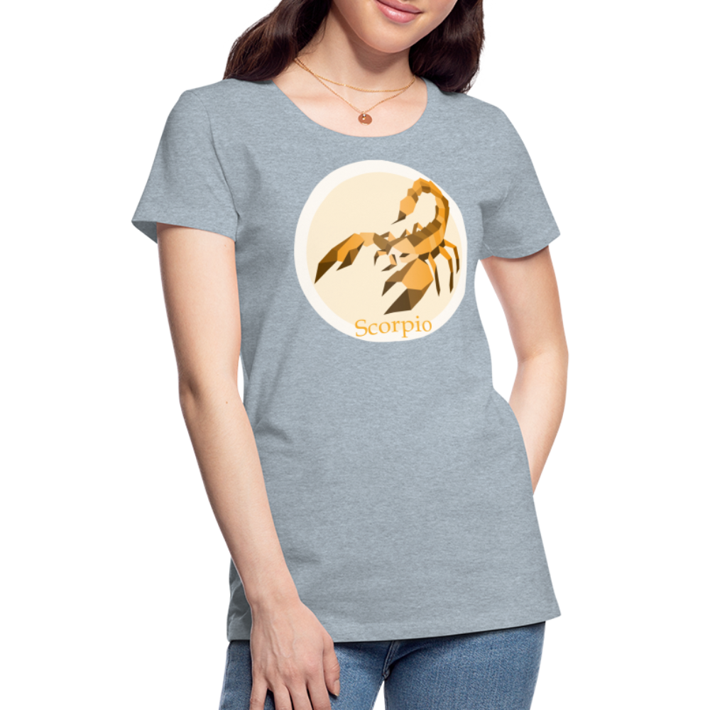 Women’s Mosaic Scorpio Premium T-Shirt - heather ice blue