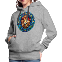 Thumbnail for Women’s Mosaic Leo Premium Hoodie - heather grey