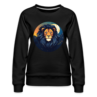 Thumbnail for Women’s Mystic Leo Premium Sweatshirt - black