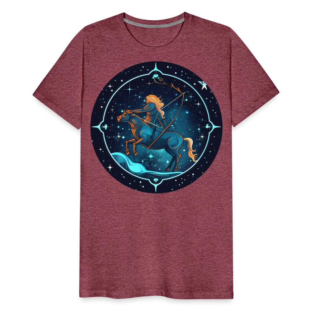 Men's Magic Sagittarius Premium T-Shirt - heather burgundy