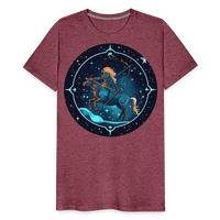 Thumbnail for Men's Magic Sagittarius Premium T-Shirt - heather burgundy