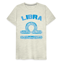 Thumbnail for Men's Power Words Libra Premium T-Shirt - heather oatmeal