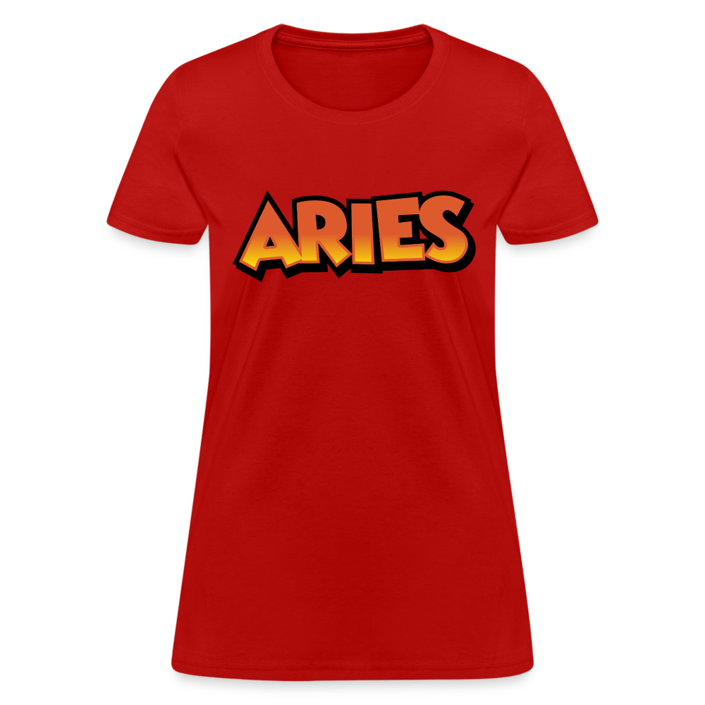 Women's Aries New Design T-Shirt - red