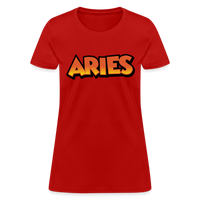 Thumbnail for Women's Aries New Design T-Shirt - red