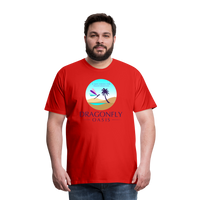 Thumbnail for Men's Dragonfly Oasis V.1 Premium T-Shirt - red