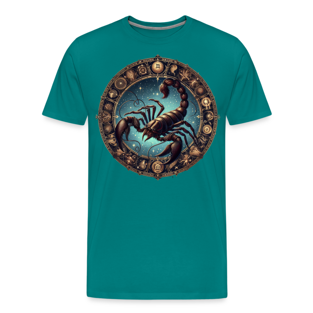 Men's Mythical Scorpio Premium T-Shirt - teal