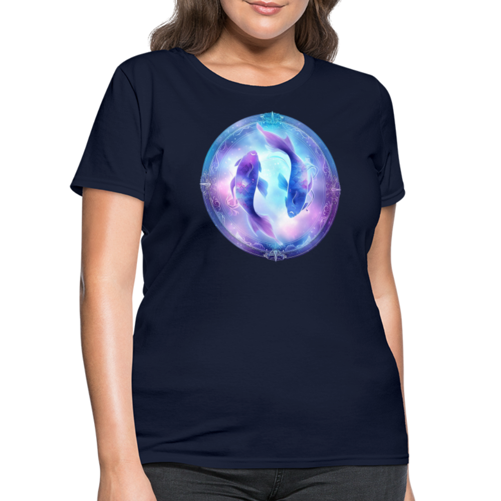 Women's Classic Pisces T-Shirt - navy