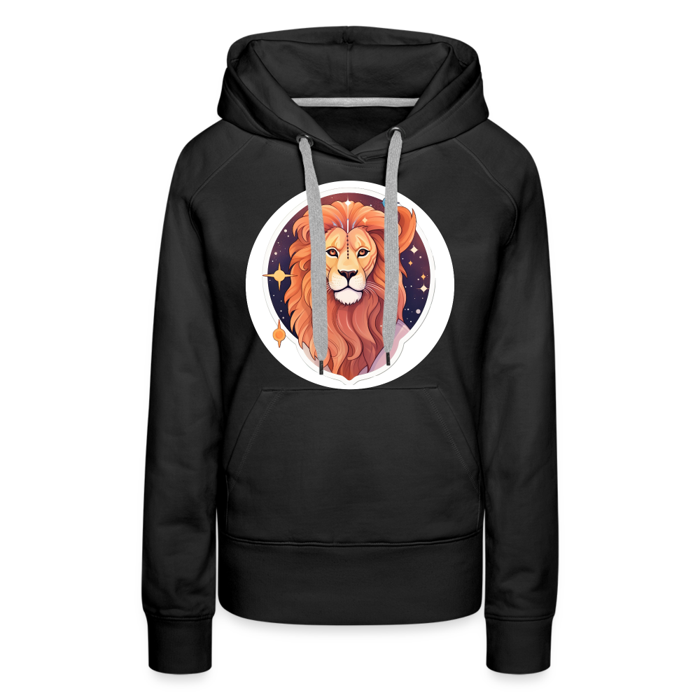 Women’s Symbol Leo Premium Hoodie - black