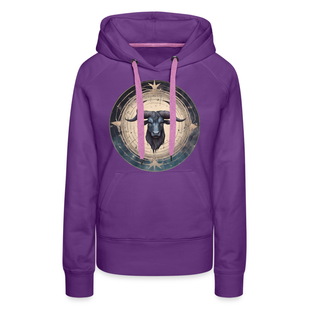 Women’s Mythical Taurus Premium Hoodie - purple 