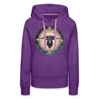 Thumbnail for Women’s Mythical Taurus Premium Hoodie - purple 