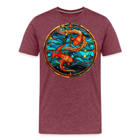 Thumbnail for Men's Mosaic Pisces Premium T-Shirt - heather burgundy