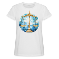 Thumbnail for Women's Mythical Libra Relaxed Fit T-Shirt - white