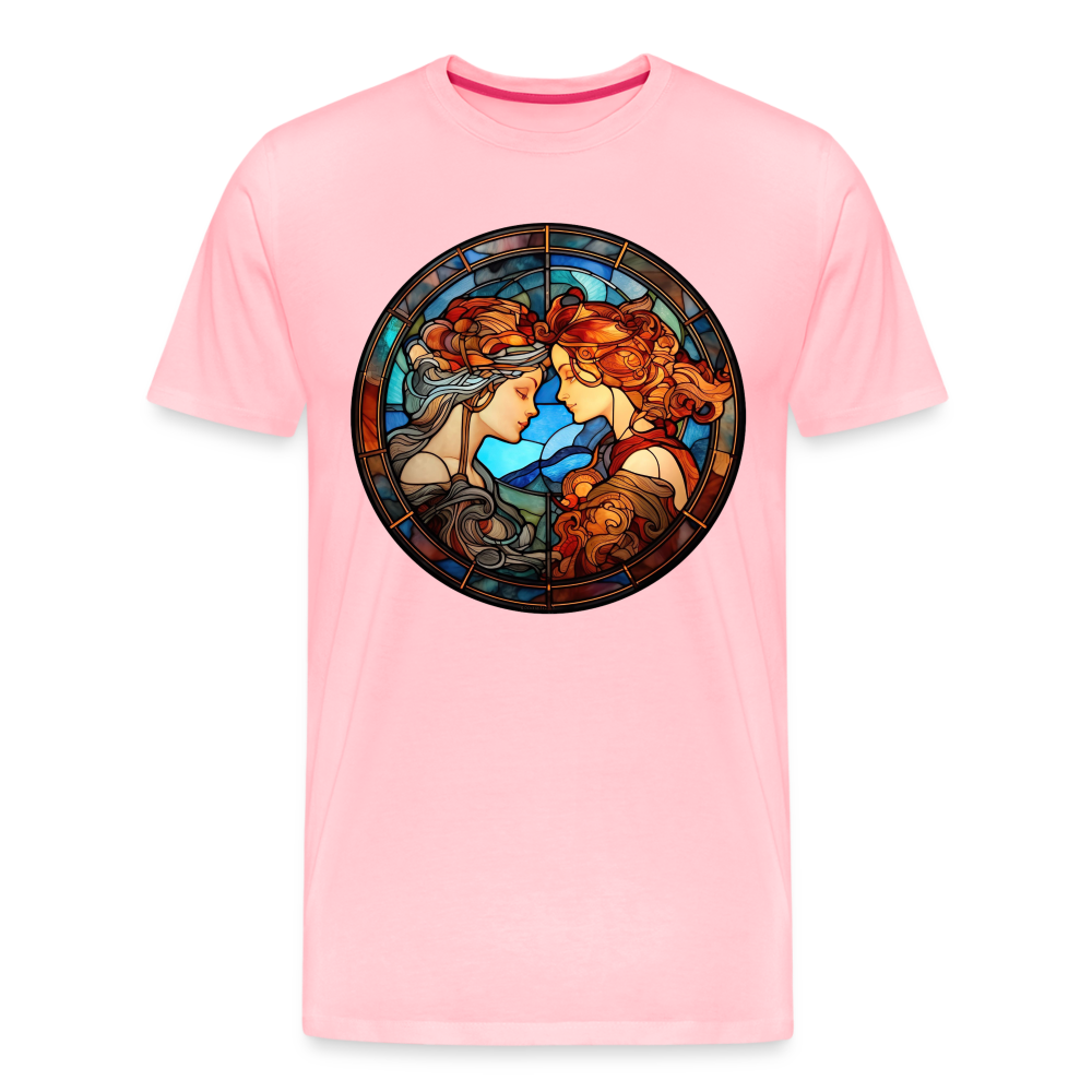 Men's Mosaic Gemini Premium T-Shirt - pink