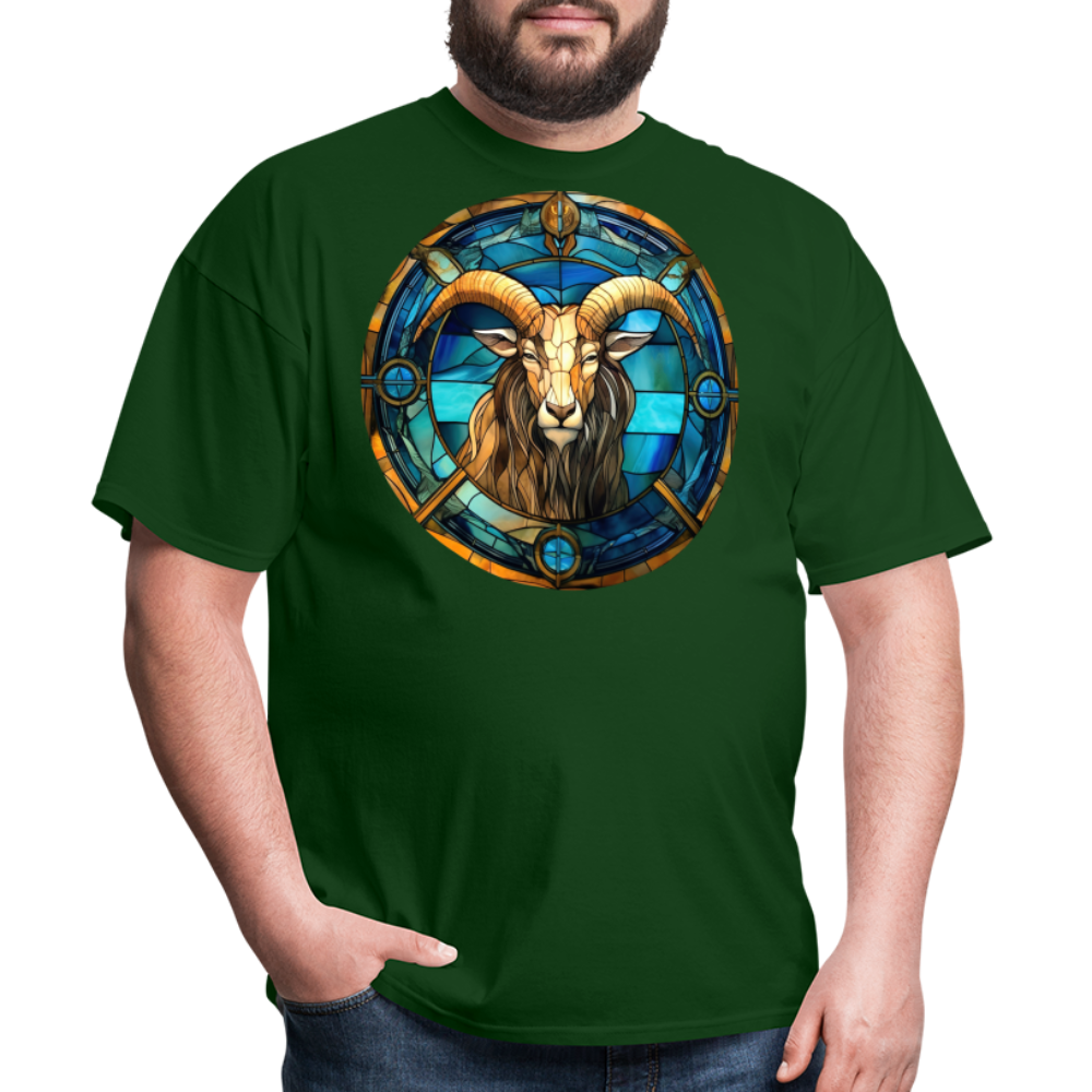 Men's Mosaic Capricorn Classic T-Shirt - forest green